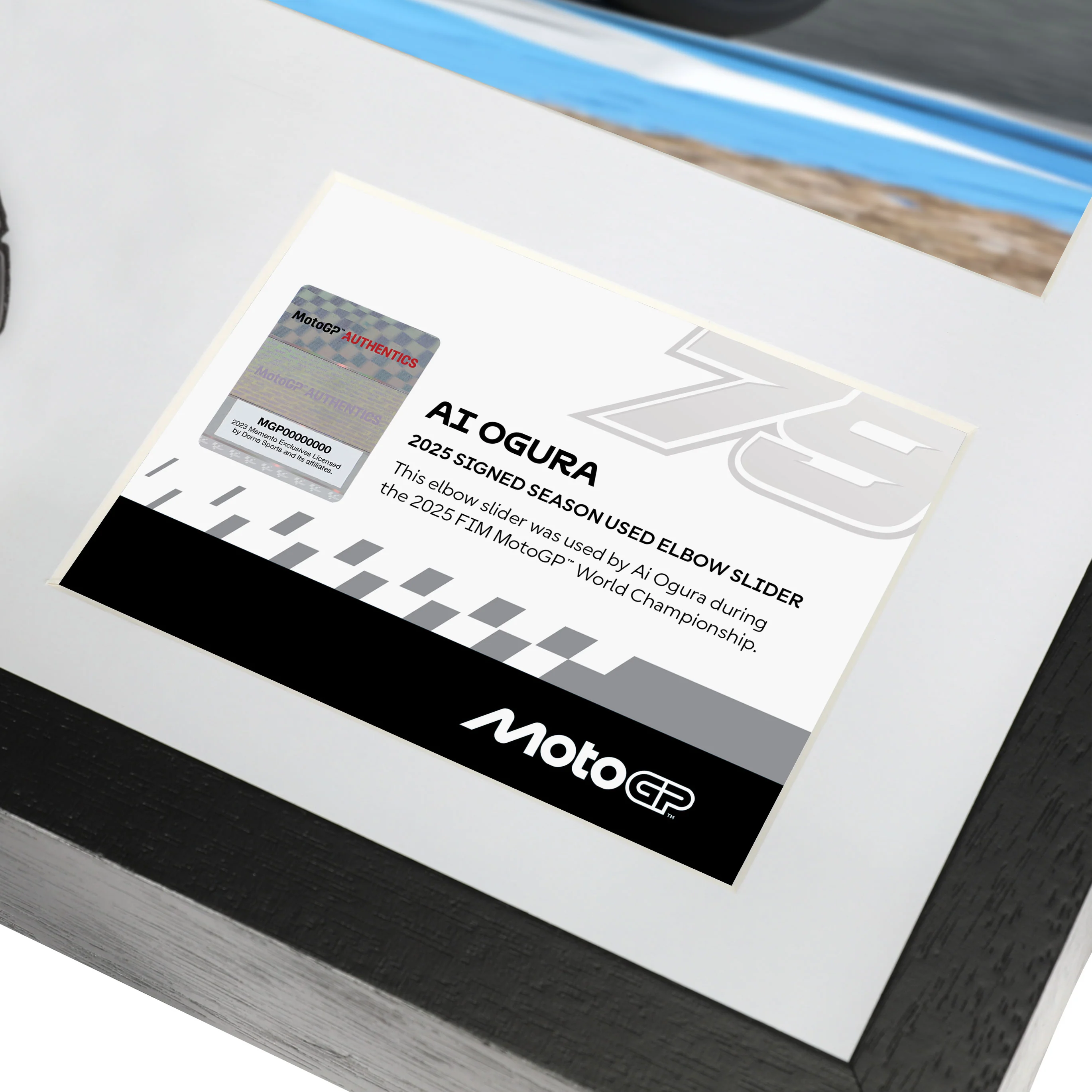 Ai Ogura Signed Used Elbow Sliders – 2025 MotoGP™ Season - Image 4