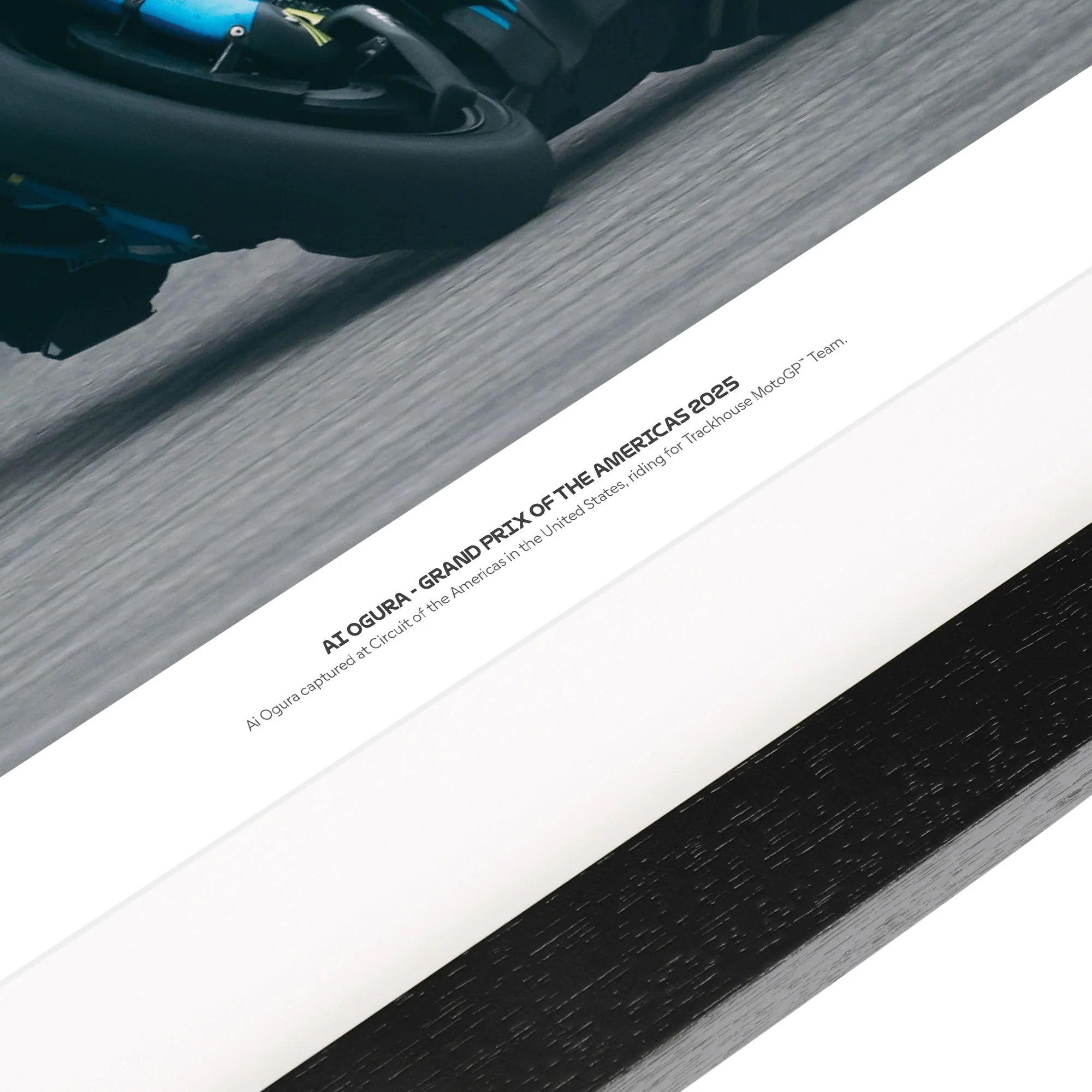 Ai Ogura Trackhouse MotoGP™ Team Signed Print – 2025 Americas GP - Image 4