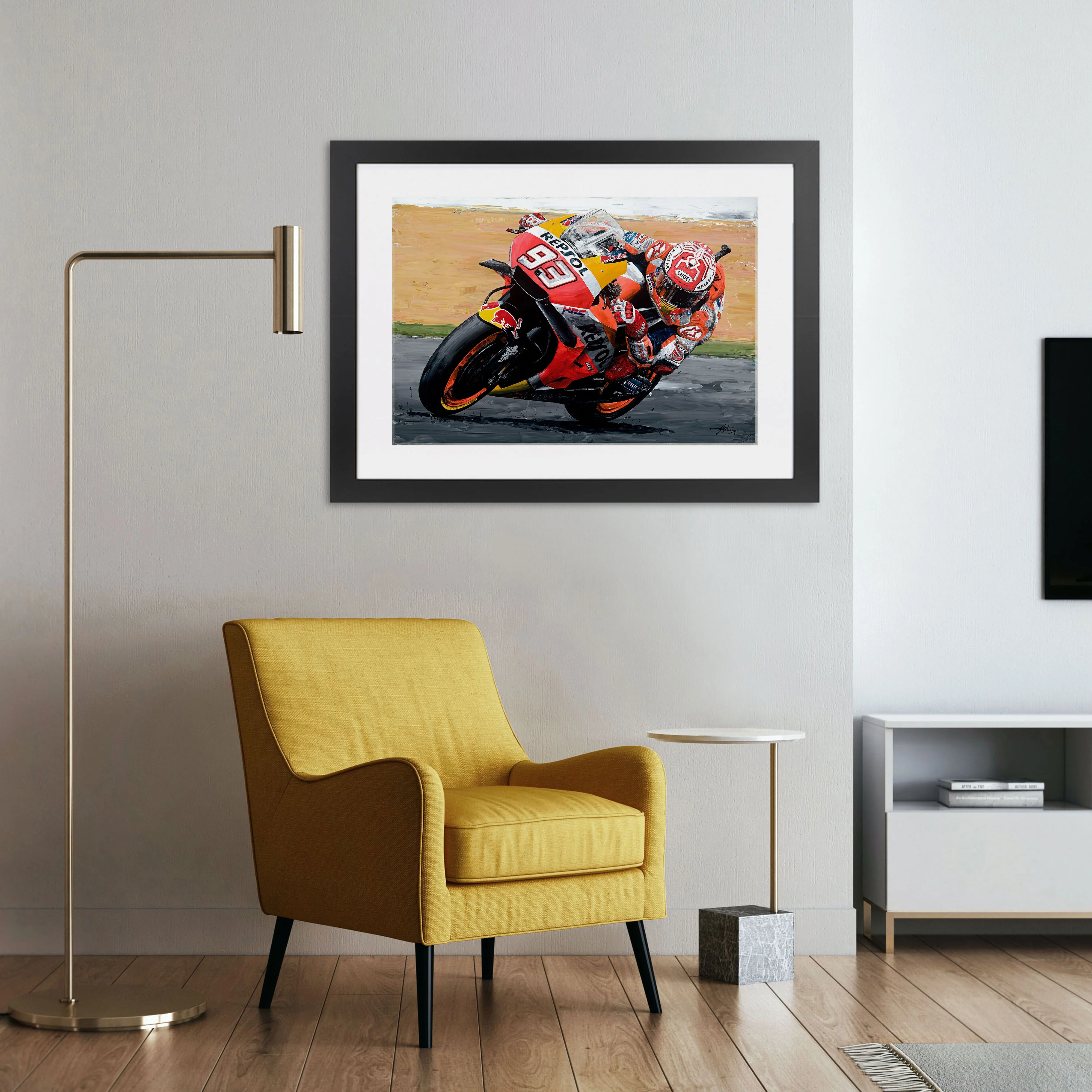 David Johnson - Marc Marquez 2018 Champion Print - Image 4