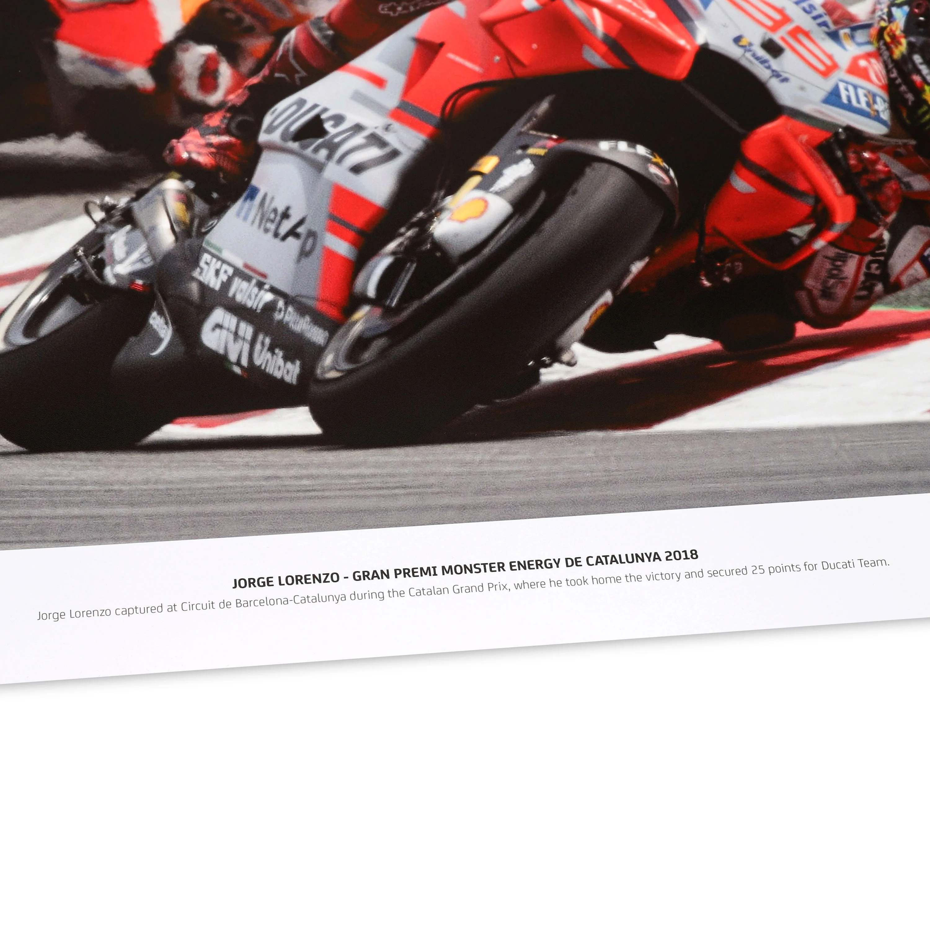 Jorge Lorenzo Signed 2018 Catalunya Grand Prix Photo - Mirco Lazzari - Image 4
