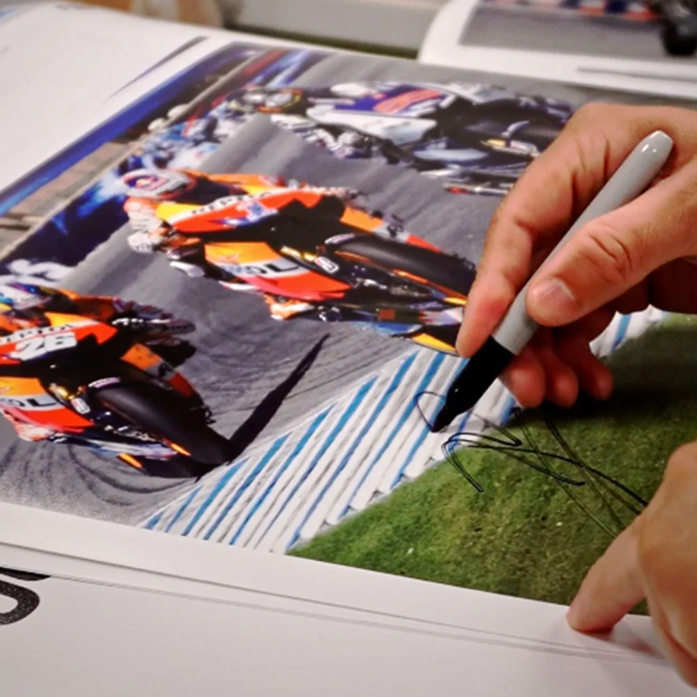 Jorge Lorenzo Signed 2012 United States Grand Prix 'Train' Photo - Mirco Lazzari - Image 3
