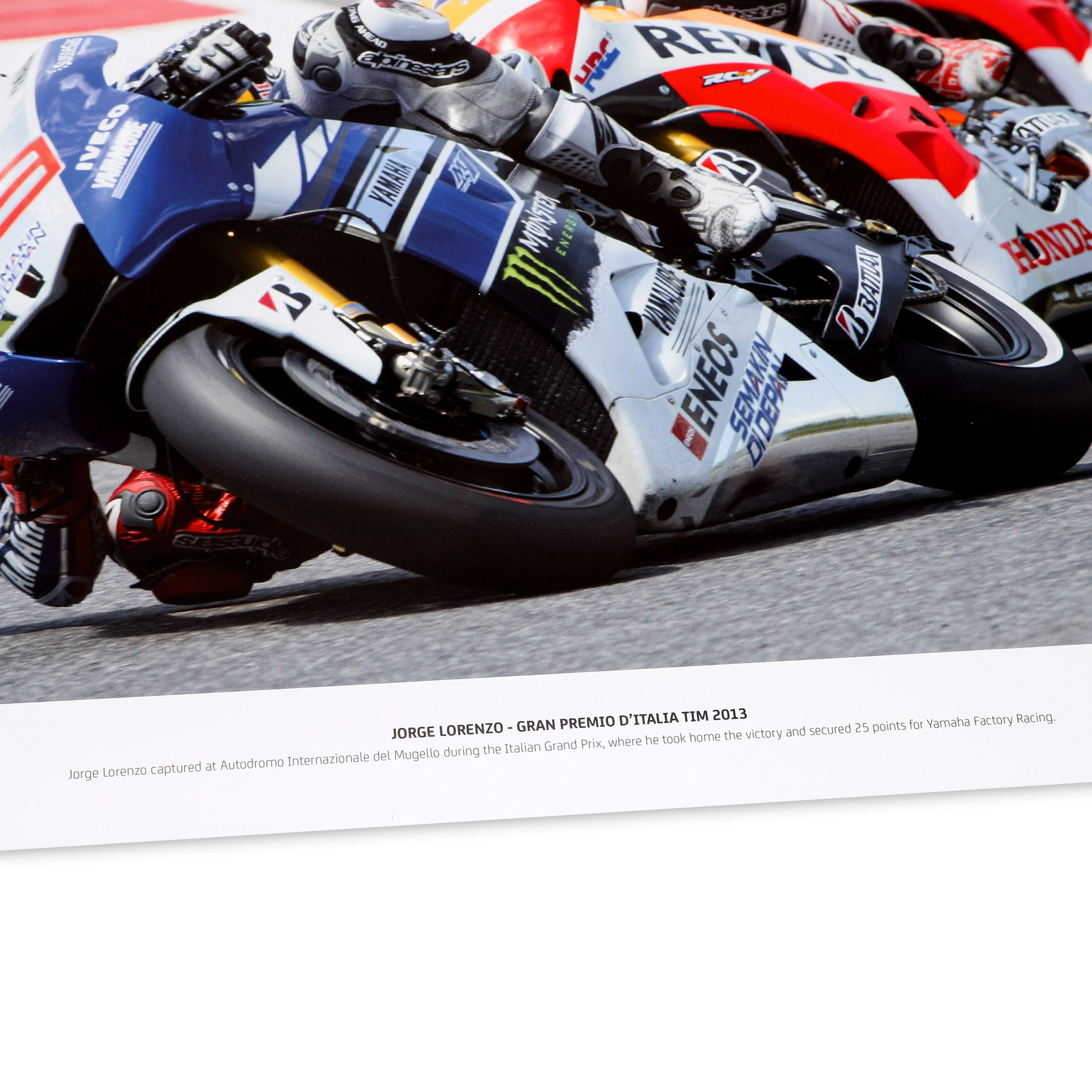 Jorge Lorenzo Signed 2013 Italian Grand Prix Photo - Mirco Lazzari - Image 4