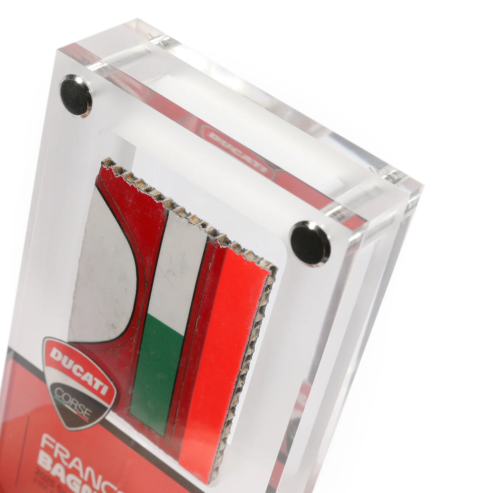 Limited Edition Francesco Bagnaia 2025 Ducati Vertical Acrylic Fairing Display - Image 3