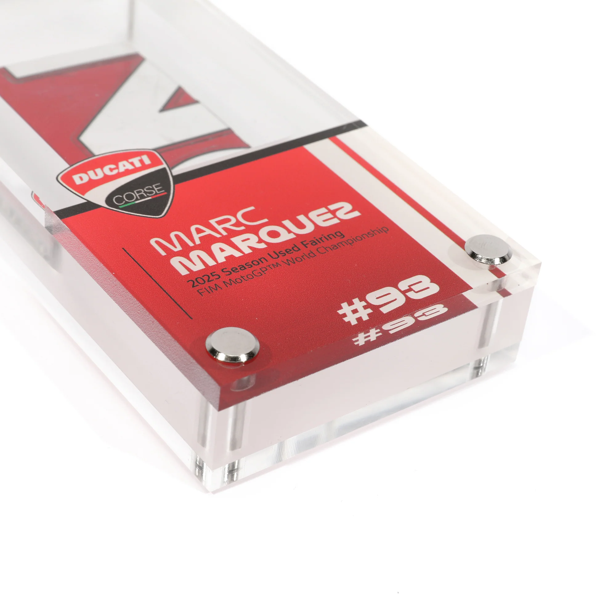 Limited Edition Marc Marquez 2025 Ducati Vertical Acrylic Fairing Display - Image 4
