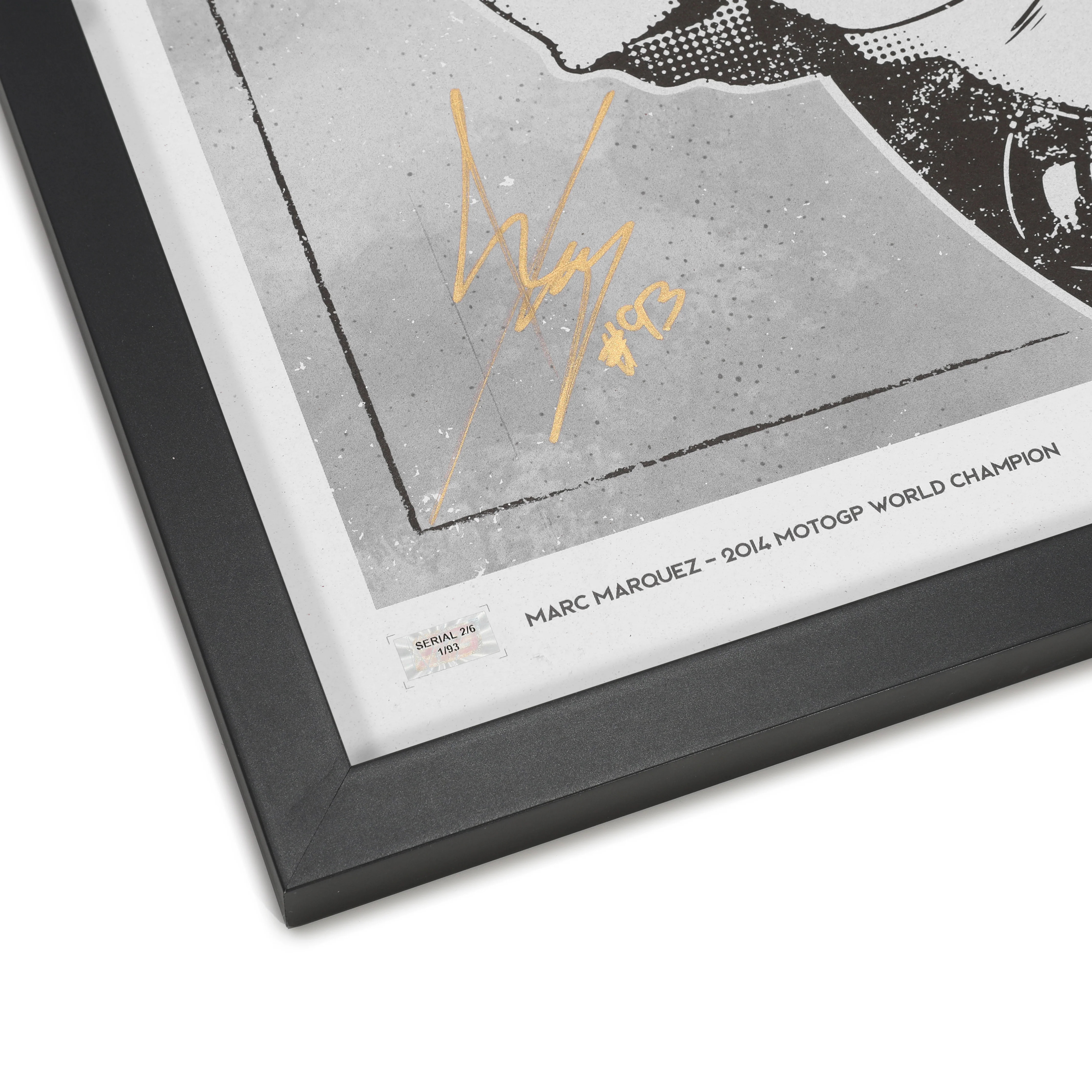 Marc Marquez Signed Limited Edition 2014 Title Print - MM93 x Dave Designs - Image 3