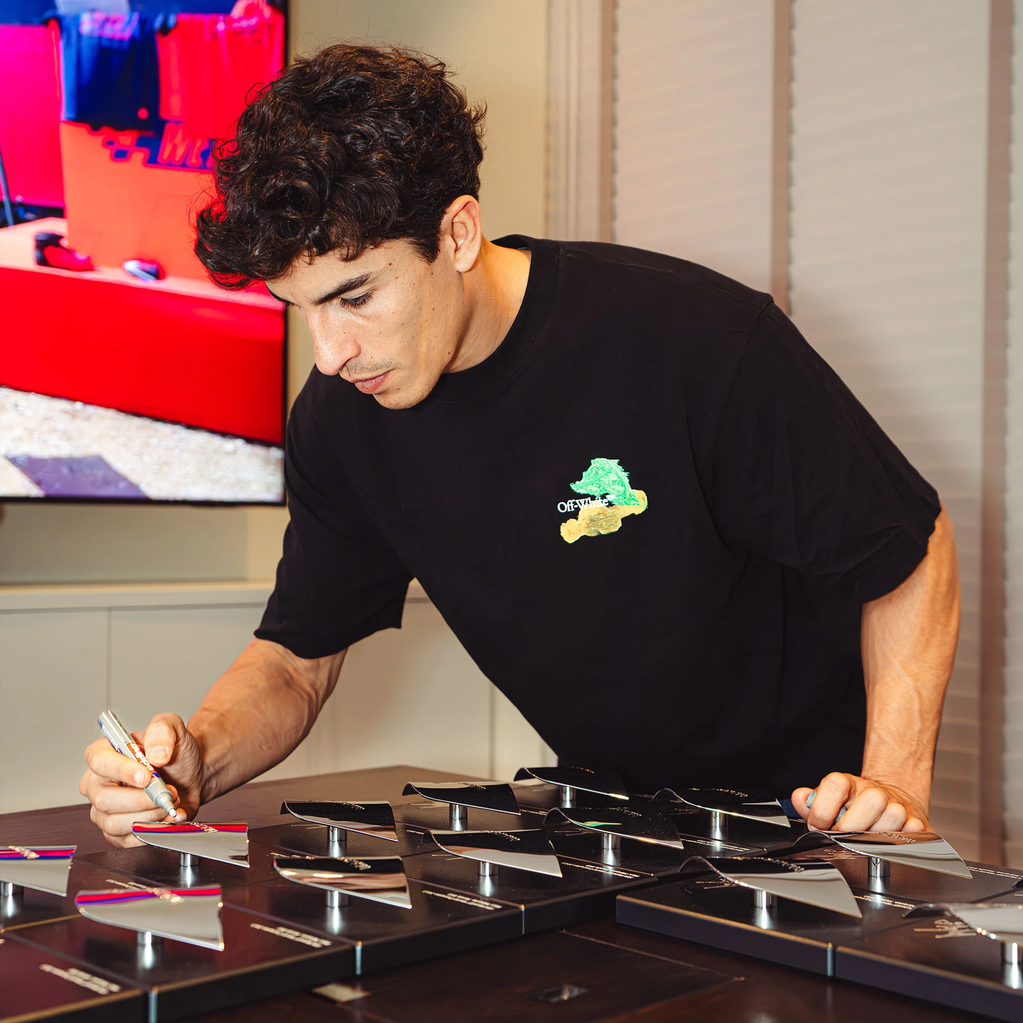 Signed Replica FIM MotoGP™ World Championship Trophy Plaque – Marc Marquez 2013 - Image 4